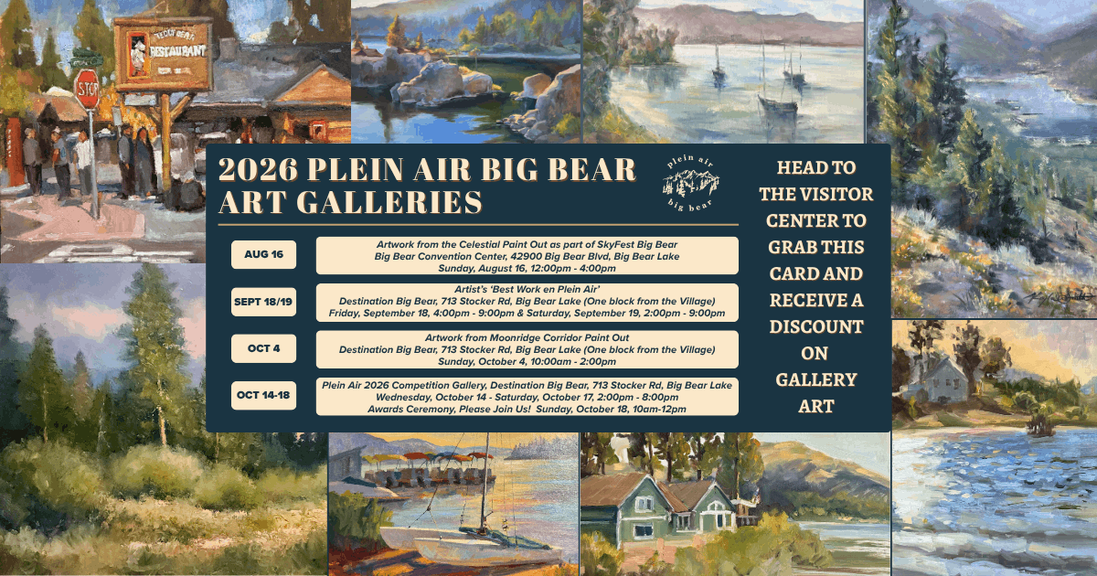 Plein Air Big Bear 2026 Festival Art Galleries